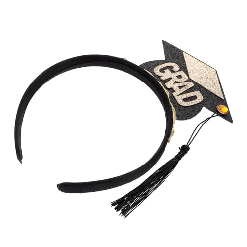 OUNONA Mini-stirnband Für Abschlusskappe Quastenabschluss Hut Dekoration Für Jahrgang Haarband Für Abschlussfeier Accessoires Für Kostümparty von OUNONA