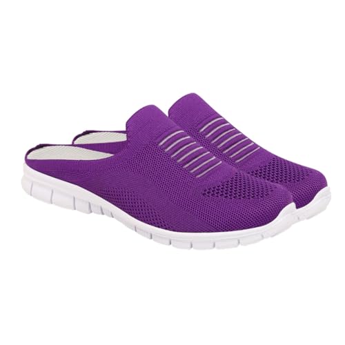 OUNONA Atmungsaktive Flache Damenschuhe Mesh Casual Outdoor Schuhe Bequeme Reise Freizeitschuhe für Damen von OUNONA
