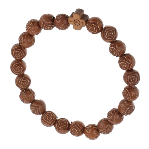 OUNONA Beaded Rosary Armband mit Kreuzanhänger Kaffee Farbe Leichtes Religiöses Gebetsarmband für Herren und Damen Modisches Schmuckstück mit Detailreichen Perlen für Alltag und Gebet OUNONA Beaded Rosary Armband mit Kreuzanhänger Kaffee Farbe Leichtes Religiöses Gebetsarmband für Herren und Damen Modisches Schmuckstück mit Detailreichen Perlen für Alltag und Gebet von OUNONA