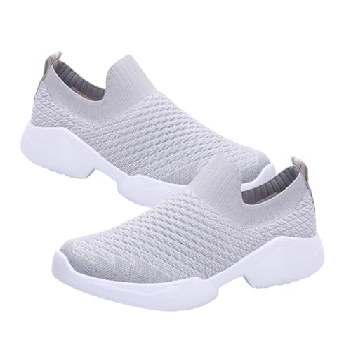OUNONA Bequeme Damen Slip Sneaker Mesh Laufschuhe Atmungsaktiv Leicht Outdoor Sportschuhe Freizeit Schuhe für Alltag Frauen Schwangere Geschenkidee von OUNONA