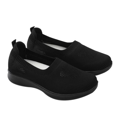 OUNONA Bequeme Senioren Schuhe mit Rutschfester Sohle Leicht und Sanft Atmungsaktive Mama Schuhe für Langes Stehen und Entspanntes Gehen für Damen und Herren von OUNONA