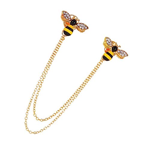 OUNONA Bienenbrosche Mit Strasssteinen Anstecknadel Für Damen Und Herren Kragenbrosche Aus Edelstein-kragennadel Für Partys Und Formelle Anlässe von OUNONA