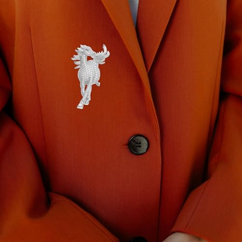 OUNONA Bling Strass Pferd Anstecknadel: Chinesische Vintage Brosche - Schal Kleidung Kleid Jacken Anzug Revers Brosche für Kleidung Schals und besondere Anlässe von OUNONA