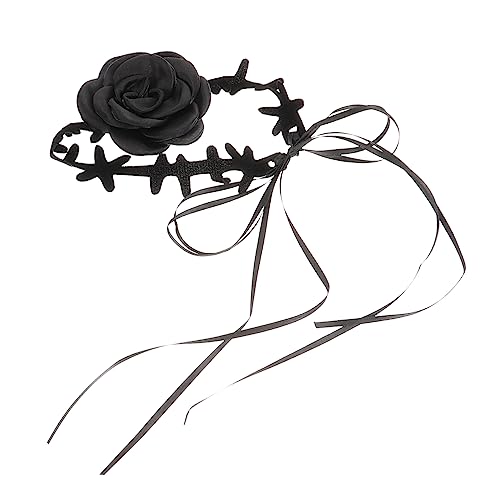 OUNONA Blumen Choker Halskette Damen Elegant Kurze Mode Kette Verstellbar Für Party Hochzeit von OUNONA