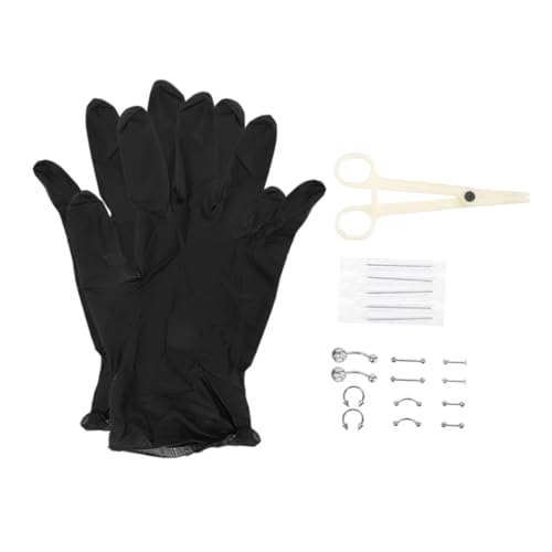 OUNONA Body Piercing Teilig Nasenring Ohrpiercing Schmuck Septum Tragus Piercing Kit Modisch Elegant für Damen und Herren von OUNONA