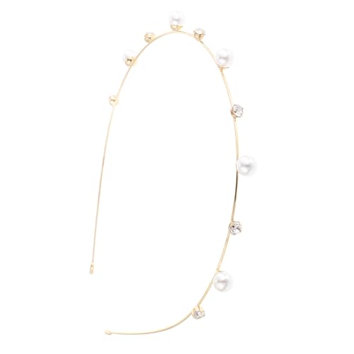 OUNONA Braut Haarband Mit Perlen Legierung Damen Stirnband Hochzeit Haar Schmuck Mädchen Accessoire von OUNONA
