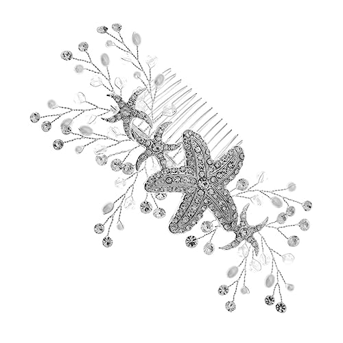 OUNONA Braut Haarkamm mit und Perlen Eleganter Hochzeitsschmuck für Braut und Brautjungfer Funkelndes Accessoire für Festliche Hochsteckfrisuren Geeignet für Haartypen und Farben von OUNONA