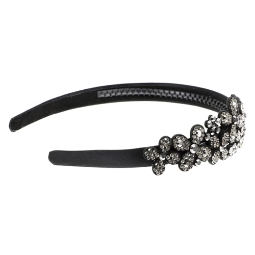 OUNONA Breites Damen Haarband mit Funkelnden Strasssteinen Modisches Leichtes Stirnband für Alltag Sport und Besondere Anlässe Bequemes Elegantes Haarschmuck Accessoire für Frauen von OUNONA