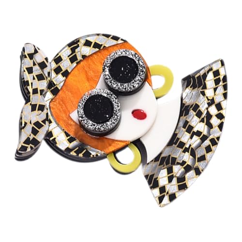 OUNONA Mädchen Brosche Pin Aus Kunststoff Entzückende Anstecknadel Für Kleidung Revers Pin in Cartoon Design Langlebig Und Sicher Für Mädchen Und Damen Für Mäntel Pullover Und Taschen von OUNONA