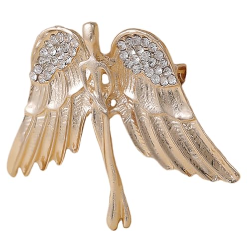 OUNONA Engelsflügel Brosche Für Damen Und Herren Anstecknadel Für Kleidung Zeitloses Design Vielseitig Für Anzüge Und Mäntel Auffälliges Accessoire von OUNONA