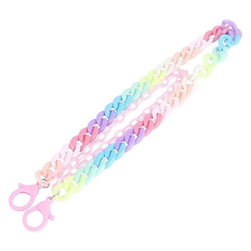 OUNONA Bunte Doppellagige Hosenkette aus Leichtem Chuck Harz Stylische Damen Trousers Chain und Vielseitige Hose Ketten Dekoration für Party und Tanz Modisches Accessoire von OUNONA