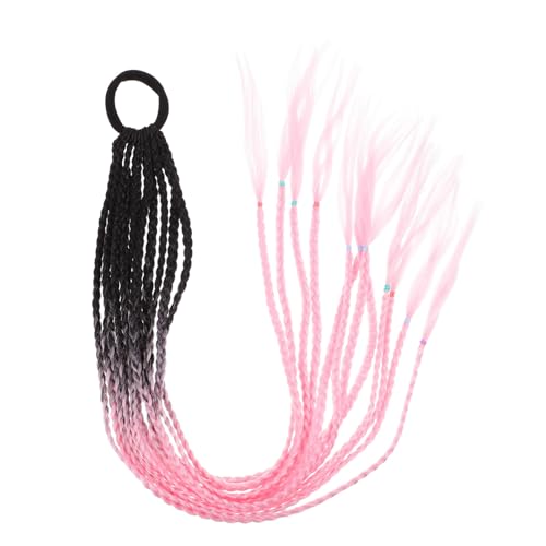 OUNONA Bunte Flechtzöpfe Haarverlängerung aus Sicherem Kunsthaar Einfach Anzubringen Langlebig Lebensecht Stilvolles Haarschmuck für Frauen als Geschenk Farbecht und Robust von OUNONA