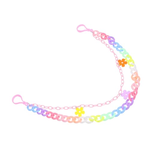 OUNONA Bunte Punk Hosenkette aus Abnehmbarem Regenbogen harz Modisches Hip Hop Unisex Accessoire für Jeans Röcke Rucksäcke Trendige Vielseitige Hosekette für Partys von OUNONA