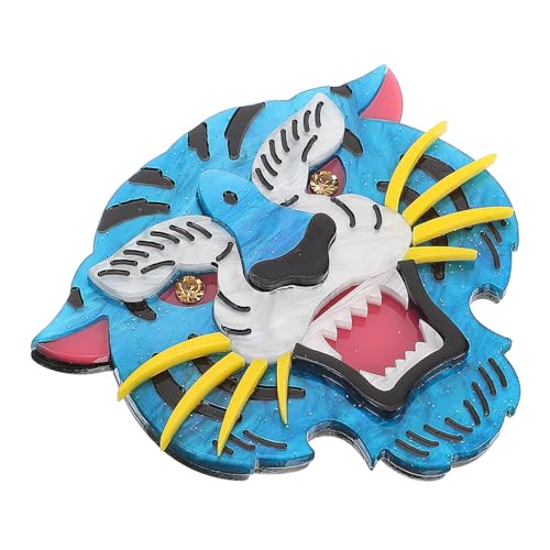 OUNONA Cartoon Tiger Brosche für Damen und Mädchen Niedliche Tier Anstecknadel Strapazierfähig und Dekorativ für Kleidung Taschen zu Besonderen Anlässen von OUNONA