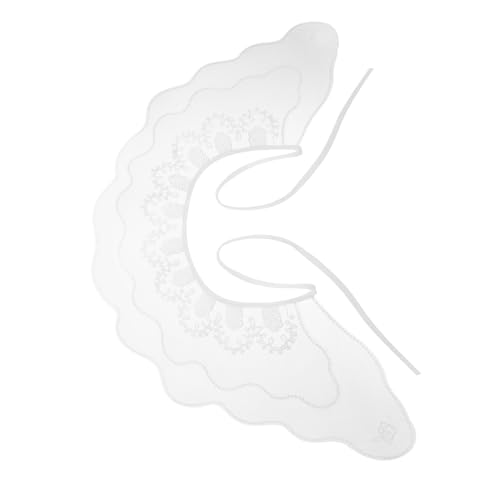 OUNONA Damen Abnehmbarer Blusenkragen Eleganter Fake Kragen für Partykleidung Modisches Dekoratives Halshirt Vielseitig Kombinierbar für Frühling und Sommer Weißer Schal Krageneinsatz von OUNONA