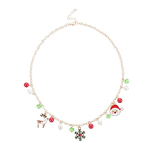 OUNONA Damen Halskette mit Weihnachtsanhänger Schneeflocke Festliches Schmuckstück für Weihnachten Langlebige Kette für Mutter und Freundin Vielseitig Kombinierbar OUNONA Damen Halskette mit Weihnachtsanhänger Schneeflocke Festliches Schmuckstück für Weihnachten Langlebige Kette für Mutter und Freundin Vielseitig Kombinierbar von OUNONA