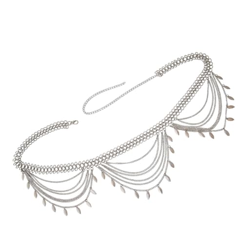 OUNONA Damen Taillenkette mit Mehrschicht Design Metall Boho Stil Körperkette für Partys Festivals und Besondere Anlässe Passend zu Bikinis Kleidern und von OUNONA