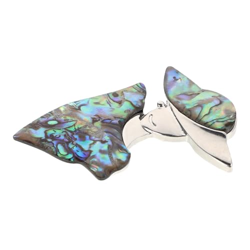 OUNONA Damenbrosche Langlebiger Legierung Modisches Muschel Design Leichter Ansteckpin für Jacken und Mäntel Vielseitig Tragbar bei Verschiedenen Anlässen von OUNONA