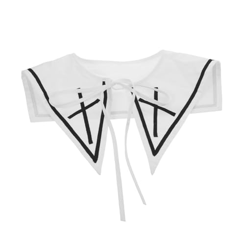 OUNONA Detachable Vintage Fake Collar Weiß Damen Abnehmbar Sanft Hautfreundlich Retro Stil Vielseitig Kombinierbar Für Blusen Kleider Pullover von OUNONA