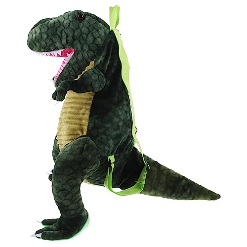 OUNONA Dinosaurier-Rucksack Für Jungen Und Mädchen Tier-Tasche Mit Verstellbaren Schultergurten Geeignet Für Kindertagesstätte Vorschule Und Ausflüge Beinhaltet Schultasche Und Dinosaurie von OUNONA