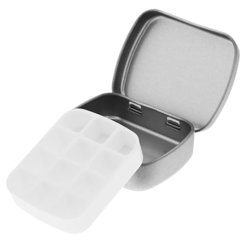 OUNONA Edelstahl Nagelkunst Zubehör Organizer Mit Mehrfach-grid Transparente Aufbewahrungsbox Für Nagel Anhänger Perlen Und Strass Mit Deckel von OUNONA