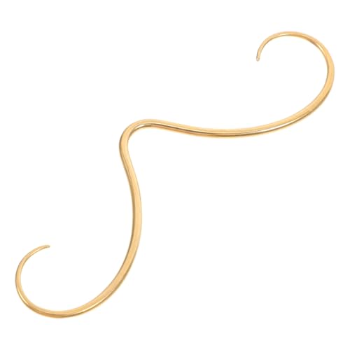 OUNONA Edelstahl Nasenring mit Schnurrbart design Lustiges Septum Piercing Schmuckstück für Damen Auffälliges Körperpiercing Einzigartiges Nasenpiercing Accessoire Goldfarben von OUNONA