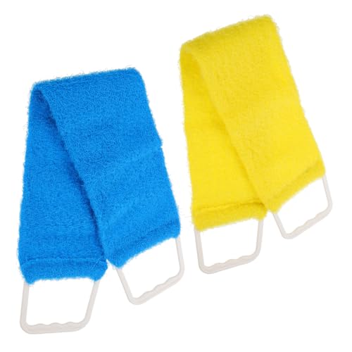 OUNONA Massage Badetuch Rückenschrubber Peeling Handtuch Für Männer Frauen Doppelseitiger Gurt Natürliche Borsten Zur Hautpflege Und Massage Zufällige Farbe von OUNONA