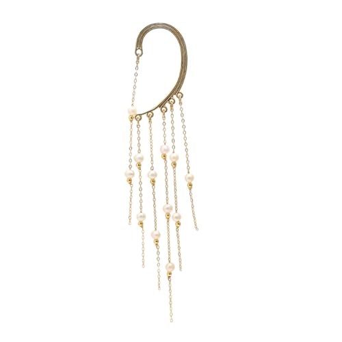 OUNONA Elegante Perlenohrringe mit Quaste für Damen Hängender Ohrschmuck frei von Ohrloch Modische Ohrhänger für Alltag und Party Leicht und Einzigartig Einzeln Getragen OUNONA Elegante Perlenohrringe mit Quaste für Damen Hängender Ohrschmuck frei von Ohrloch Modische Ohrhänger für Alltag und Party Leicht und Einzigartig Einzeln Getragen von OUNONA