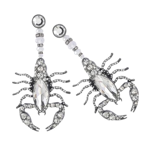 OUNONA Elegante Tropfen Ohrringe Damen Tropfen Ohrstecker mit Strass Schmuck Leicht und Komfortabel Modisch für Alltag und Anlass Geschenkidee von OUNONA