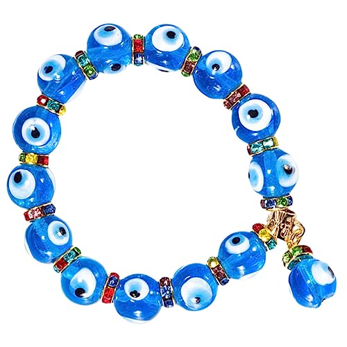 OUNONA Evil Eye Armband Damen Glasperlen Schmuck Modisch Türkischer Stil Blaues Charm Armband Für Geburtstag Hochzeit Alltag von OUNONA