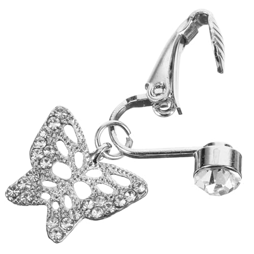 OUNONA Fake Bauchnabelring für Frauen Nicht Piercing Nabelring Clip Bauchnabelschmuck Robustem Legierungs Material für Strandbesuche und Besondere Anlässe von OUNONA