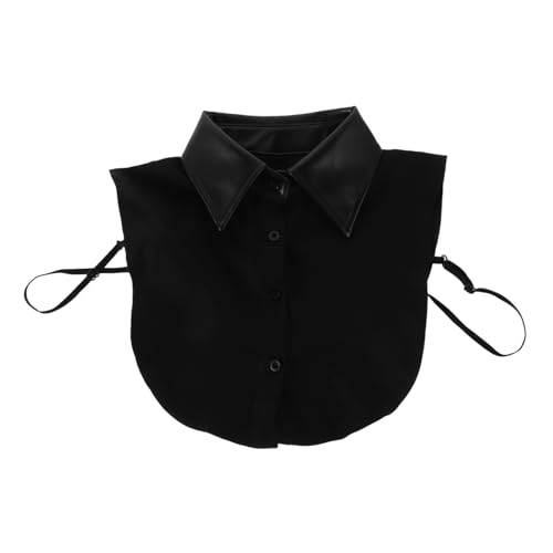 OUNONA Fake Collar Damen Abnehmbarer Spitzkragen Blusenkragen für Frauen Vielseitiges Accessoire für Alltags und Berufsoutfits Schwarz zur Auffrischung Alter Kleidung von OUNONA