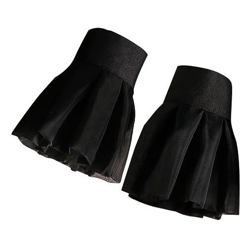 OUNONA Falsche Spitzenmanschetten Damen Vintage Gothic Fake Sleeve für Hochzeit Party Karneval Cosplay Netzblumen Verstellbare Armbänder Zubehör von OUNONA