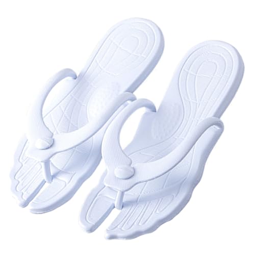 OUNONA Faltbare Badesandalen Damen Herren Leichte Rutschfeste Outdoor Strandschuhe Atmungsaktive Hautfreundliche Flip Flops Sommerliche Pantoffeln für Schwimmbad und Freizeit von OUNONA