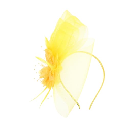 OUNONA Fascinator Haarband mit Mesh und Schmuck Leichtes Tragbares Haarschmuck-accessoire für Damen Flexibel als Clip oder Stirnband für Tea Party Hochzeit Pferderennen und Formelle von OUNONA