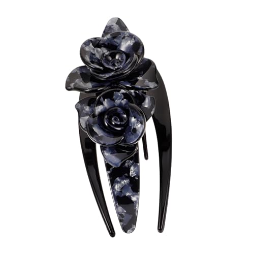 OUNONA Flacher Haarklammer für Dickes Haar Haarklammer Damen Stabile Französische Haarspange Langlebiger Haarclip für Vielseitige Frisuren Haarschmuck Accessoire Blau von OUNONA