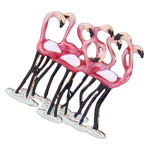 OUNONA Flamingo Brosche mit Strass für Damen Kreative Anstecknadel für Kleidung als zu Valentinstag Weihnachten oder Besonderen Anlässen von OUNONA