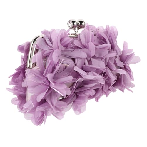 OUNONA Blumenmuster Clutch Für Damen Abendtasche Blumen Kleine Handtasche Kompakt Und Funktional Für Hochzeiten Und Formelle Anlässe von OUNONA