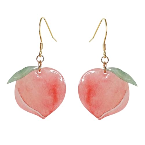 OUNONA Pfirsich-design Ohrschmuck Für Frauen Modeohrhänger Aus Haltbarem Material Leichtgewichtig Für Alltag Und Party von OUNONA