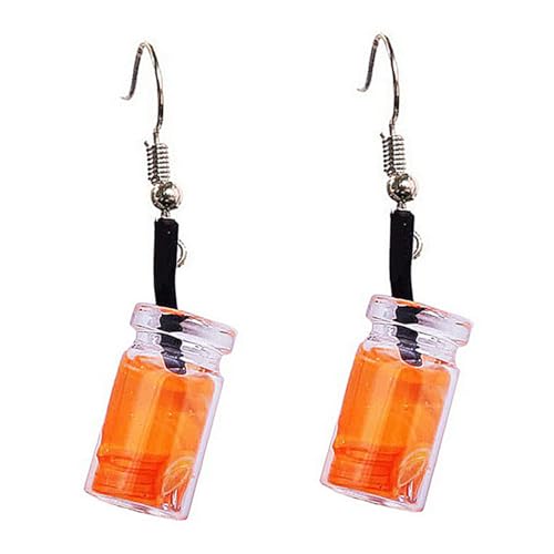OUNONA Fruchtige Ohrhänger Damen Ohrringe Kreative Ear Drop Schmuck Orange Farbe Leicht Tragbar Modisch Für Alltag Party von OUNONA