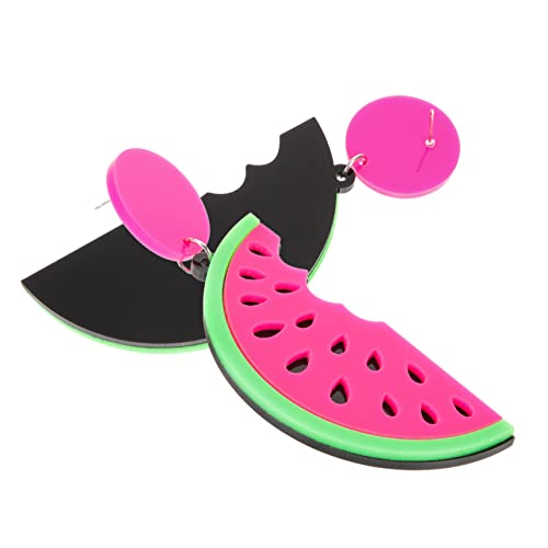 OUNONA Fruchtige Wassermelonen Ohrhänger Damen Leicht Ohrschmuck Sommer Party Accessoire Modisch und Hautfreundlich OUNONA Fruchtige Wassermelonen Ohrhänger Damen Leicht Ohrschmuck Sommer Party Accessoire Modisch und Hautfreundlich von OUNONA