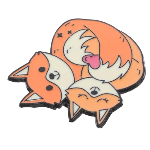 OUNONA Fuchs Brosche Anstecknadel Cartoon Tier Schmuck Für Damen Kleidung Rucksäcke Party Valentinstag Neuheit Süße Broschen Accessoires von OUNONA