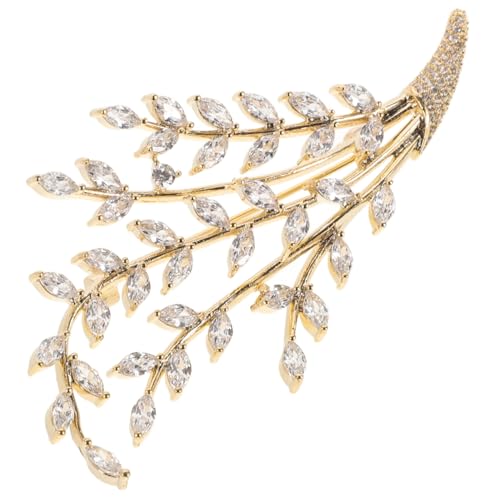 OUNONA Funkelnde Brosche für Damen Anstecknadel für Kleider Hüte Taschen Vielseitiges Accessoire mit Polierter Oberfläche Sicherem Pin Design von OUNONA
