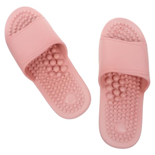 OUNONA Fußmassage Hausschuhe mit Massagepunkten Atmungsaktive Badesandalen für Damen und Herren Fördert Durchblutung und Entspannung Rutschfeste Haushalts fußbekleidung Angenehm für von OUNONA