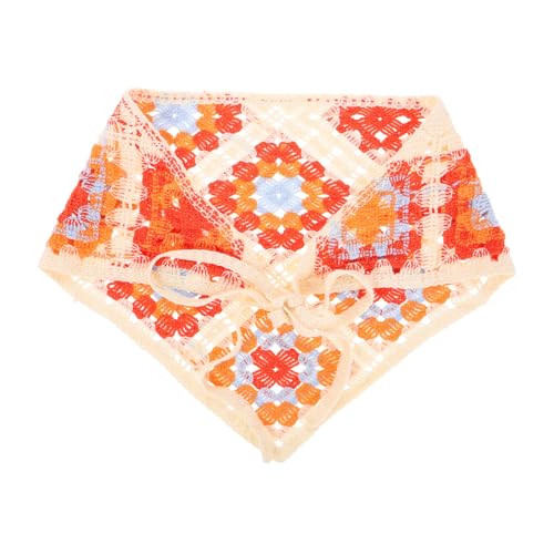 OUNONA Gehäkeltes Bandana Haarband Damen Weiches Wollgarn Französischer Landhausstil Boho Stirnband Komfortabler Haarschal für Alltag und Ausflug von OUNONA