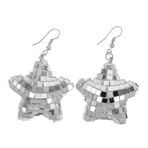 OUNONA Geometrische Disco Ohrringe Damen Leichtes Stern Anhänger Süßer Dangle Ohrschmuck Trendiger Party Schmuck von OUNONA