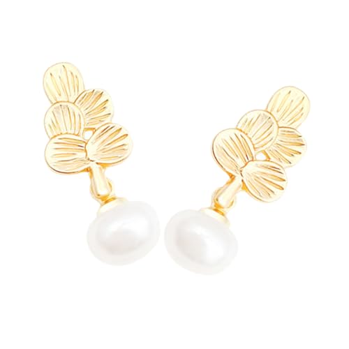 OUNONA Geometrische Ohrringe Kunstperlen für Frauen Leichte Ohrstecker für Partys Alltagsmode und für Teenager und Freundinnen von OUNONA