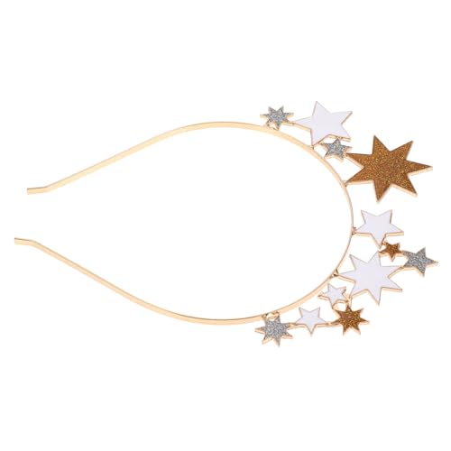 OUNONA Glitzernder Stern Haarreif aus Legierung Dekoratives Haarband für Damen Brautjungfern Haarschmuck Leichtes Stirnband für Festliche Anlässe und Hochzeiten von OUNONA