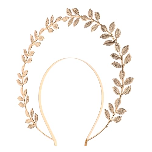 OUNONA Göttin Haarreif Mit Perlen Für Brautjungfern Abschlussball Elegantes Goldenes Kopfbedeckung Für Griechische Göttinnen Komfortabler Haarschmuck Für Hochzeiten von OUNONA