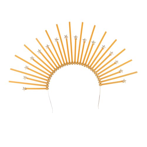 OUNONA Göttinnen Heiligenschein Stirnband Damen Haarreifen Kunststoff Krone Kopfschmuck Komfortabel Modernes Design für Fotoshootings Party von OUNONA